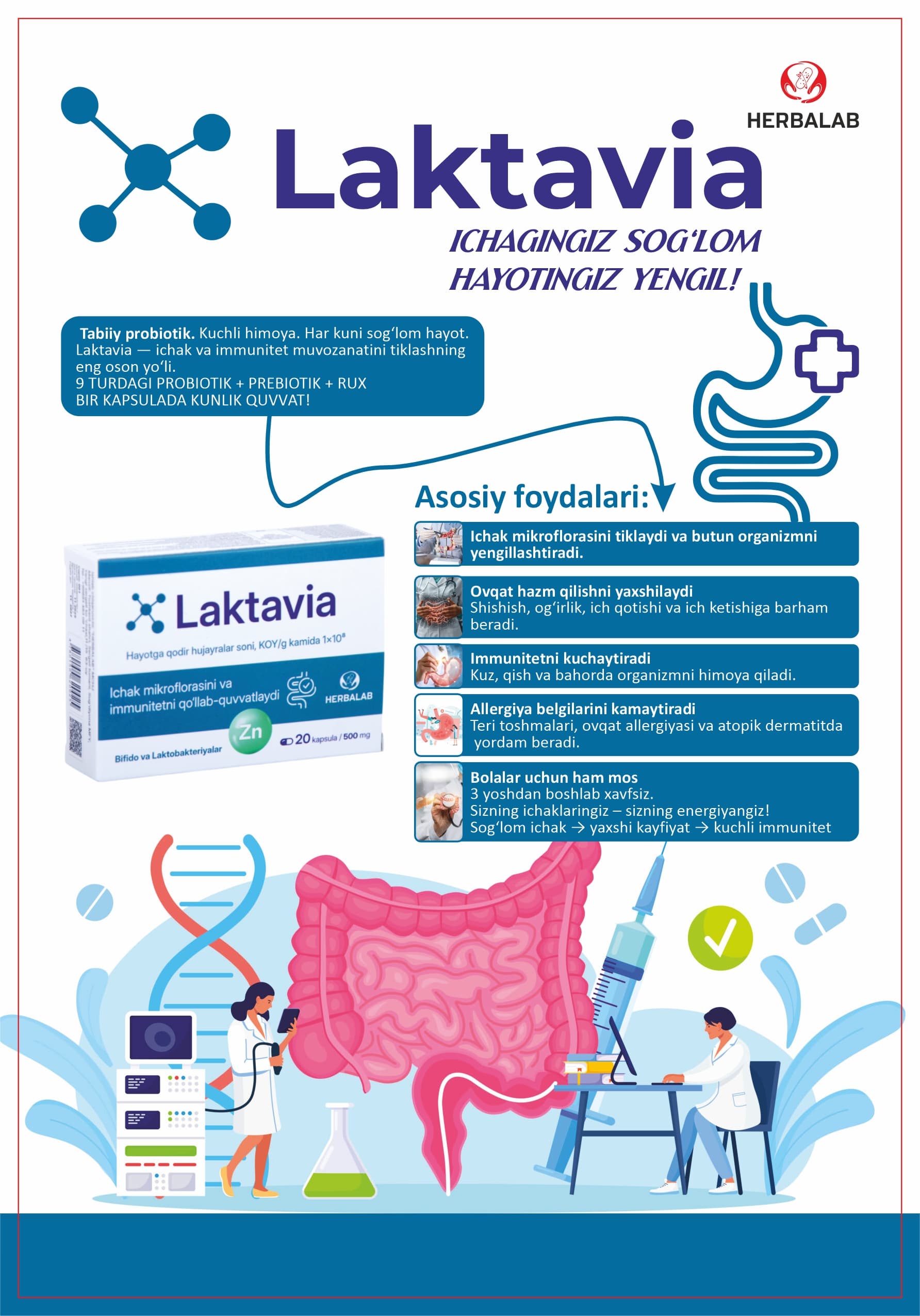 Laktavia Benefits Diagram